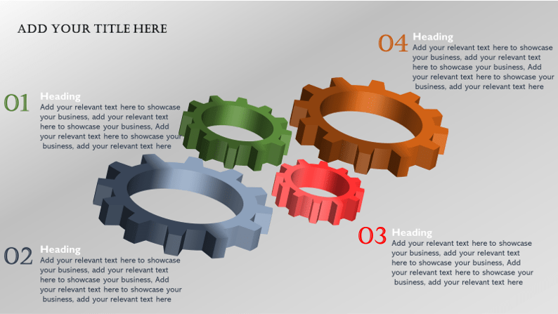 Gears PowerPoint Diagram - Template Point